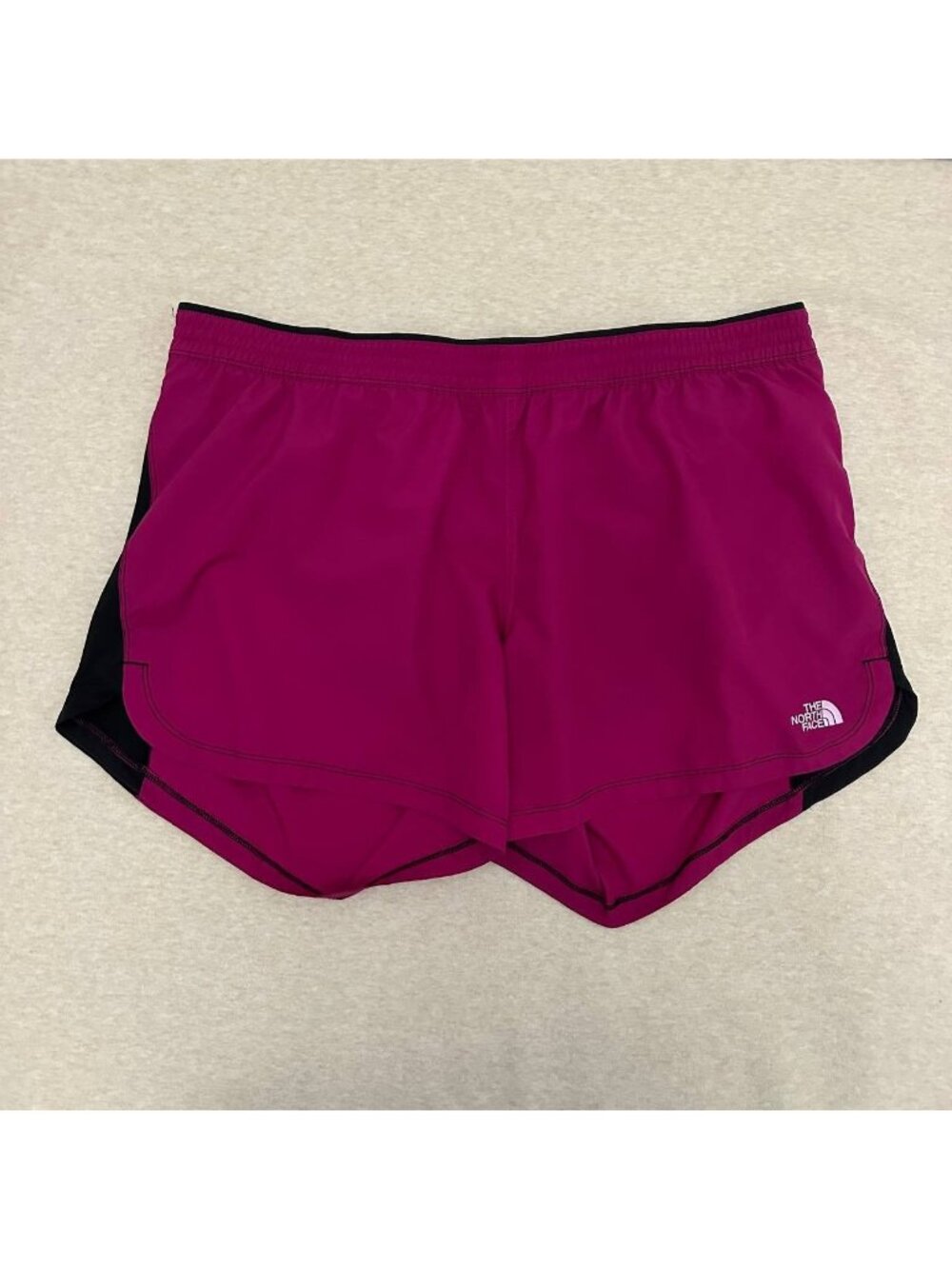 The North Face Athletic Running Shorts Women's Size XL Pink Lined Drawstring